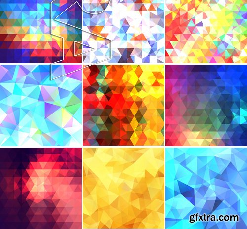 Stock Vectors - Abstract Geometric Backgrounds 2, 25xEPS