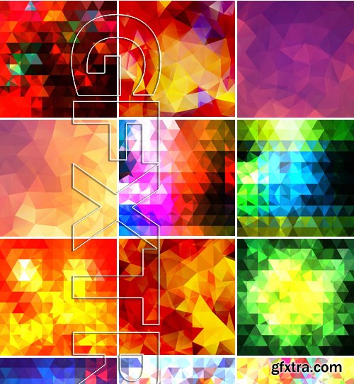 Stock Vectors - Abstract Geometric Backgrounds 2, 25xEPS