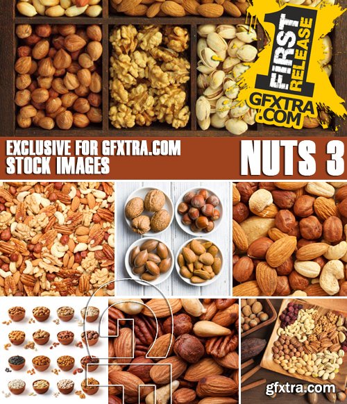 Stock Photos - Nuts 3, 25xJPG