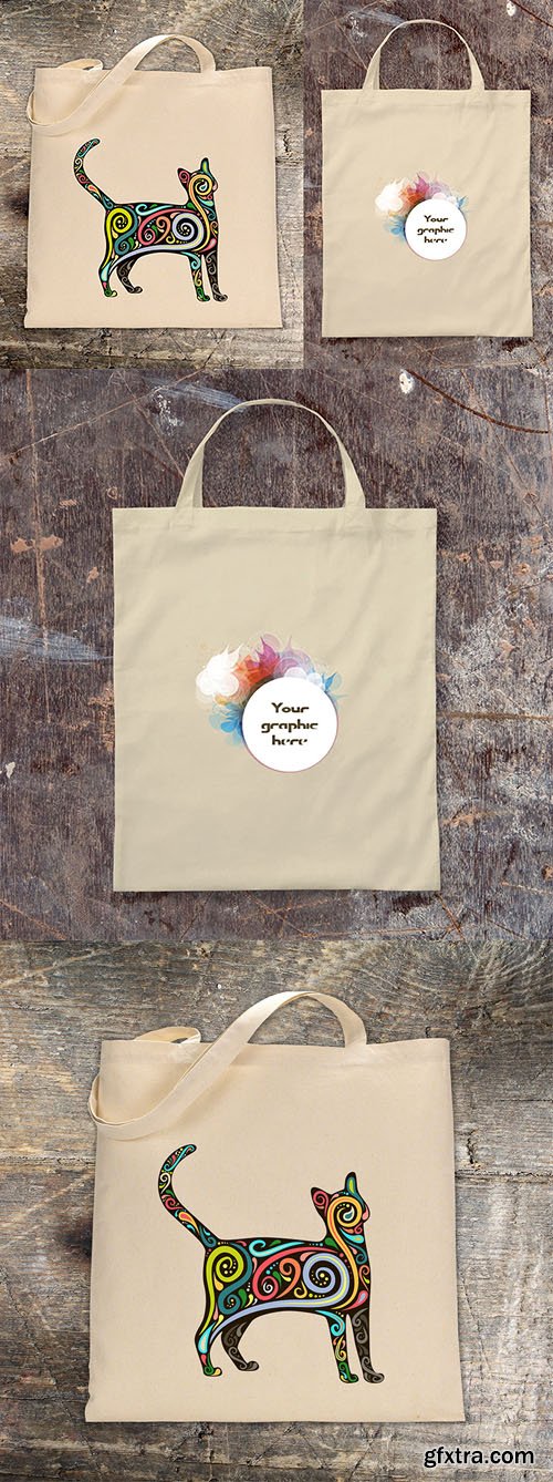 PSD Mock-Up's - 2 Canvas Bag (November 2014)