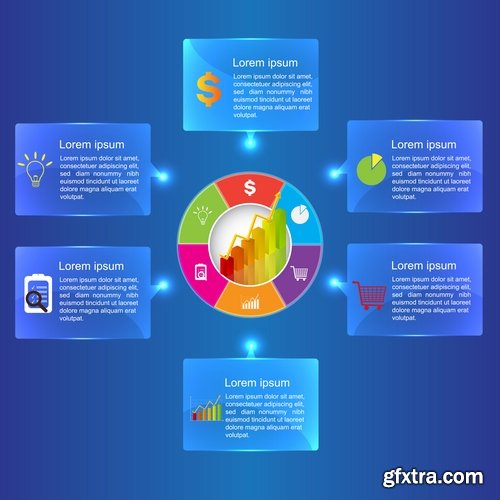 Collection elements of infographics vector image #8-25 Eps