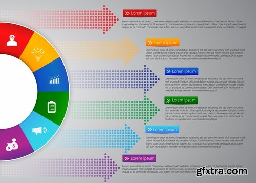 Collection elements of infographics vector image #8-25 Eps