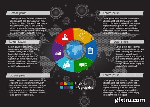 Collection elements of infographics vector image #8-25 Eps