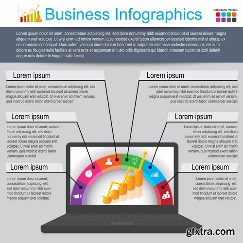 Collection elements of infographics vector image #8-25 Eps