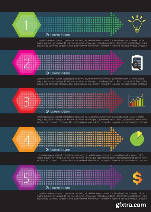 Collection elements of infographics vector image #8-25 Eps