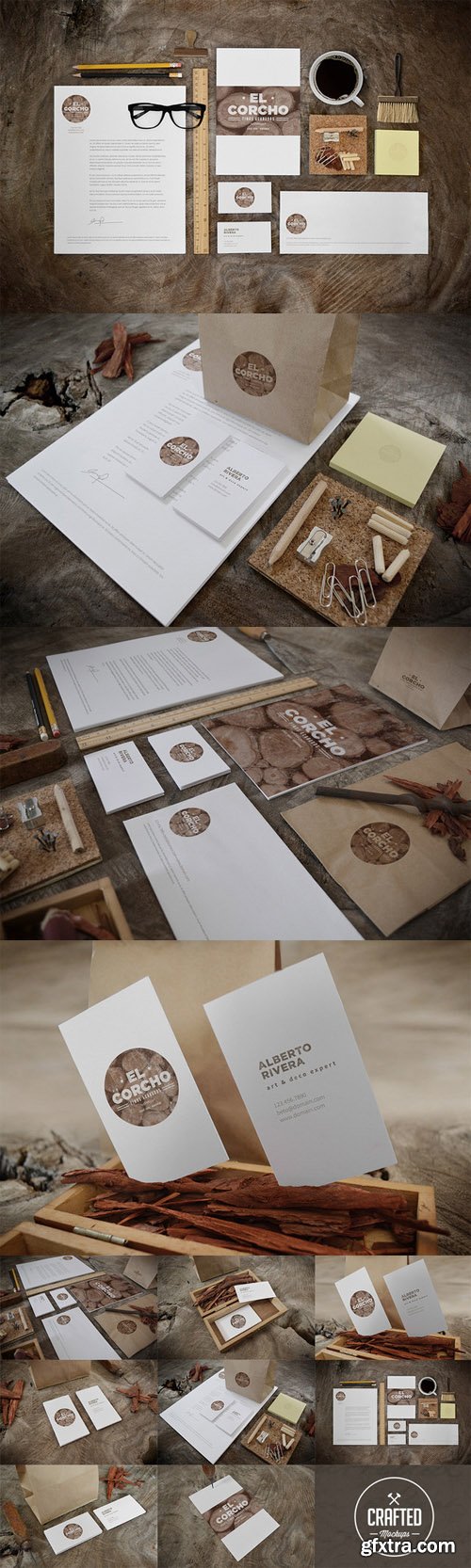 CreativeMarket - Crafted Identity Mock-ups 14981