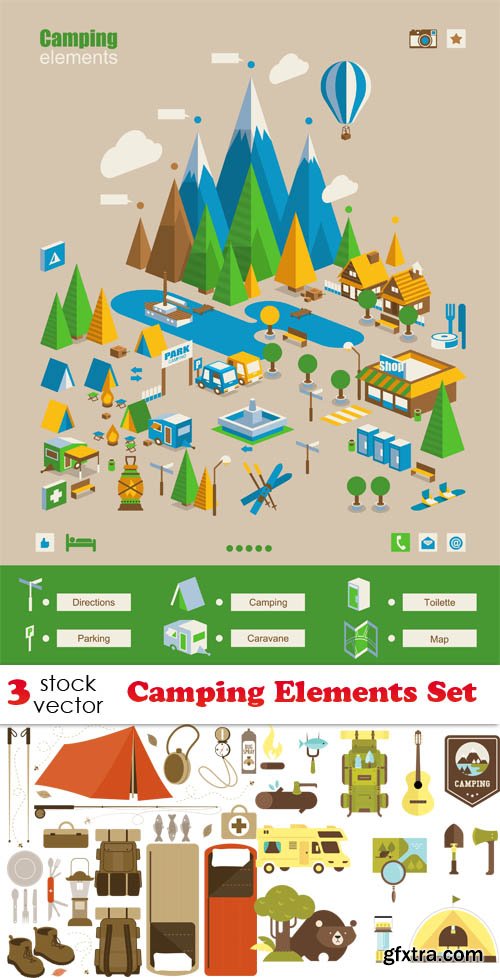 Vectors - Camping Elements Set