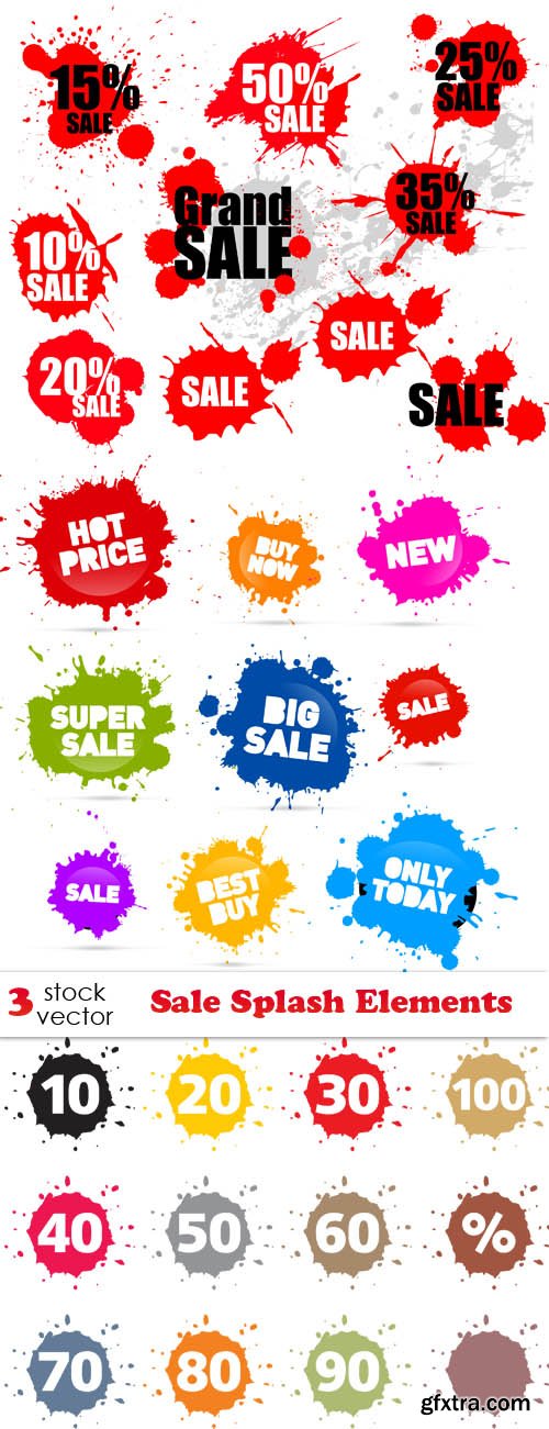 Vectors - Sale Splash Elements