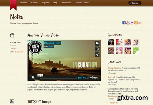 Themify - Notes v1.2.7 - WordPress Theme