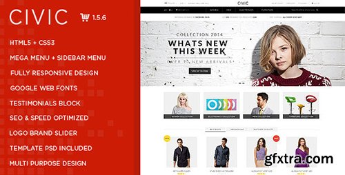 ThemeForest - Civic v1.0 - Premium Responsive OpenCart Theme