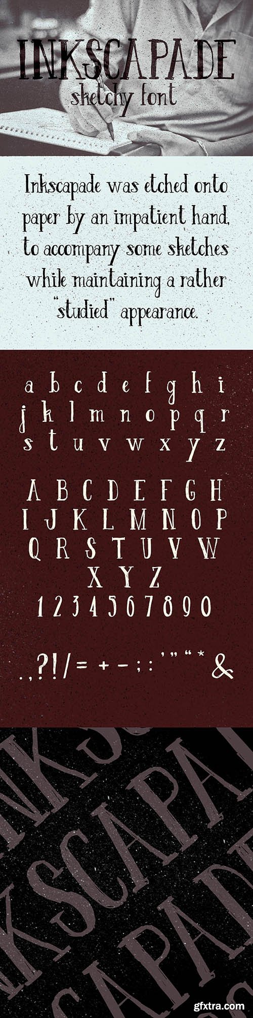 Inkscapade Font - 1 Font 49$