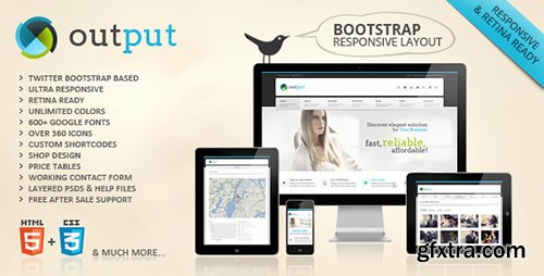 ThemeForest - Output v1.0.333 - Responsive Multi-Purpose Web Template - FULL