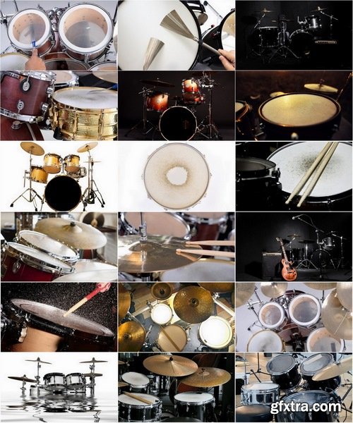 Collection of different drums 25 UHQ Jpeg