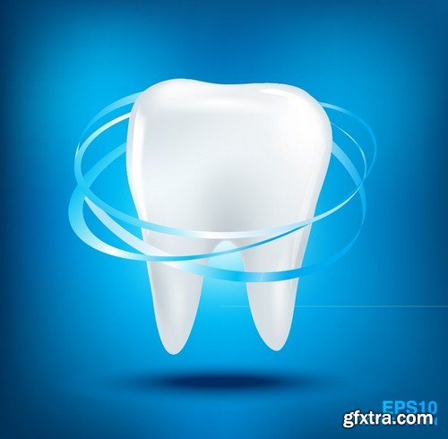 Stock Vectors - Teeth 3, 25xEPS