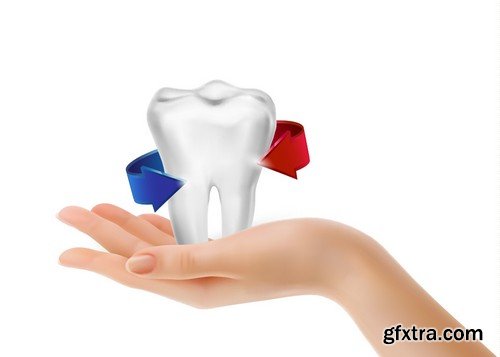 Stock Vectors - Teeth 3, 25xEPS