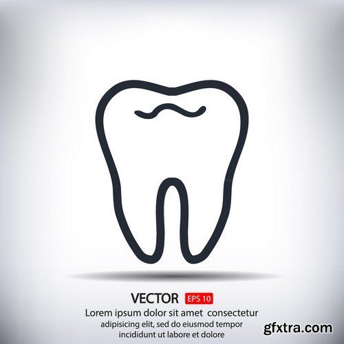 Stock Vectors - Teeth 3, 25xEPS