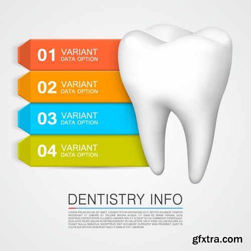 Stock Vectors - Teeth 3, 25xEPS