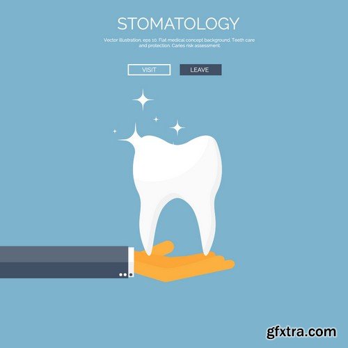 Stock Vectors - Teeth 3, 25xEPS