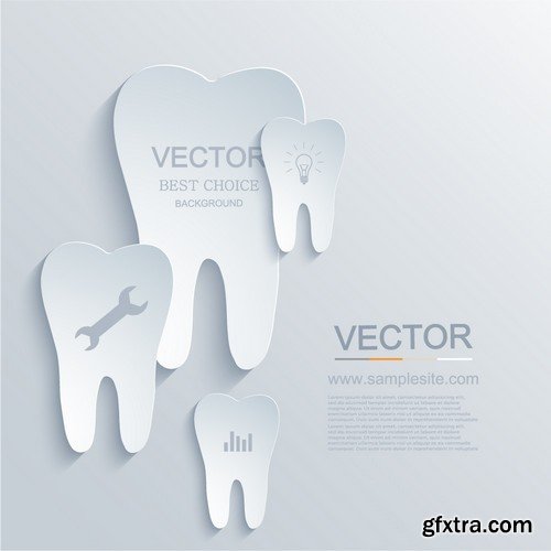 Stock Vectors - Teeth 3, 25xEPS