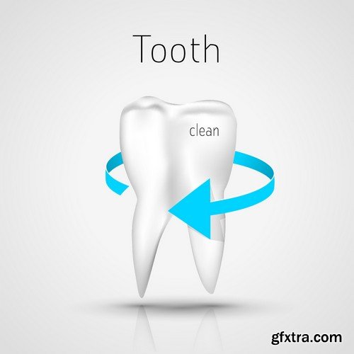 Stock Vectors - Teeth 3, 25xEPS