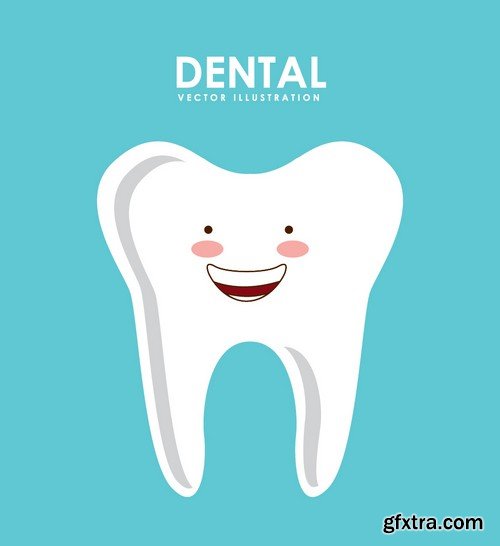 Stock Vectors - Teeth 3, 25xEPS