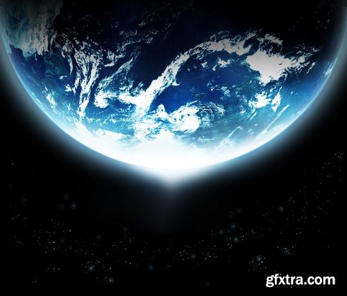 Stock Photos - Planet earth in space 3, 25xJPG