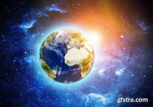 Stock Photos - Planet earth in space 3, 25xJPG