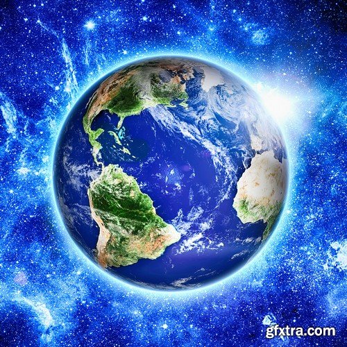 Stock Photos - Planet earth in space 3, 25xJPG