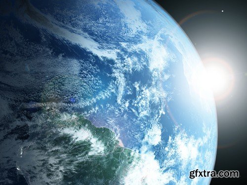 Stock Photos - Planet earth in space 3, 25xJPG