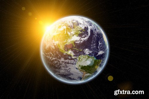 Stock Photos - Planet earth in space 3, 25xJPG