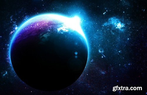 Stock Photos - Planet earth in space 3, 25xJPG