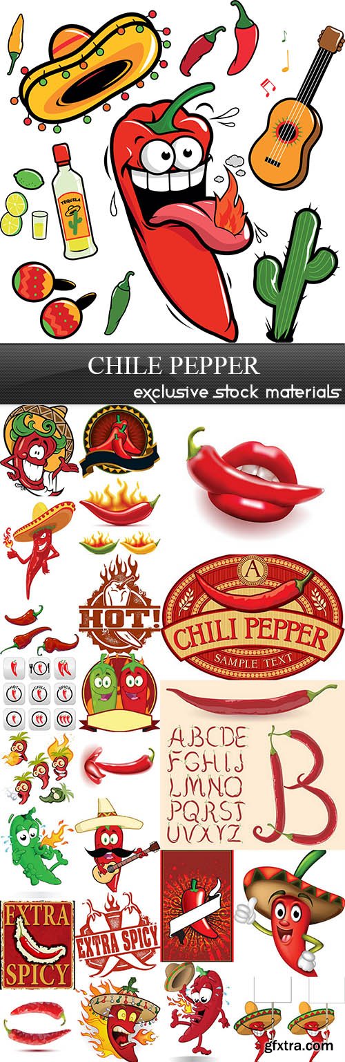 Chile Pepper, 25xEPS