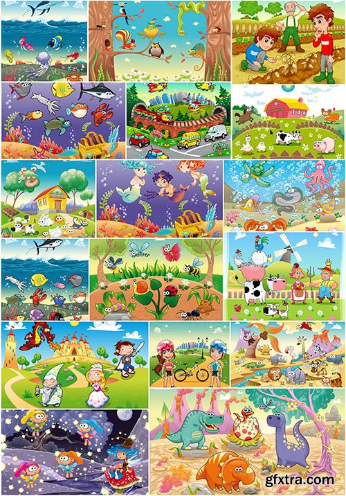 Childrens Animated Collection, 25xEPS