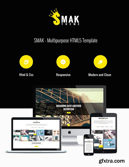 Smak - HTML & PSD Single Page Template