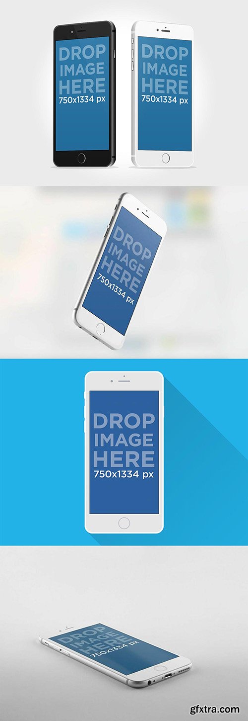 4 PSD Mock-Up's - iPhone 6