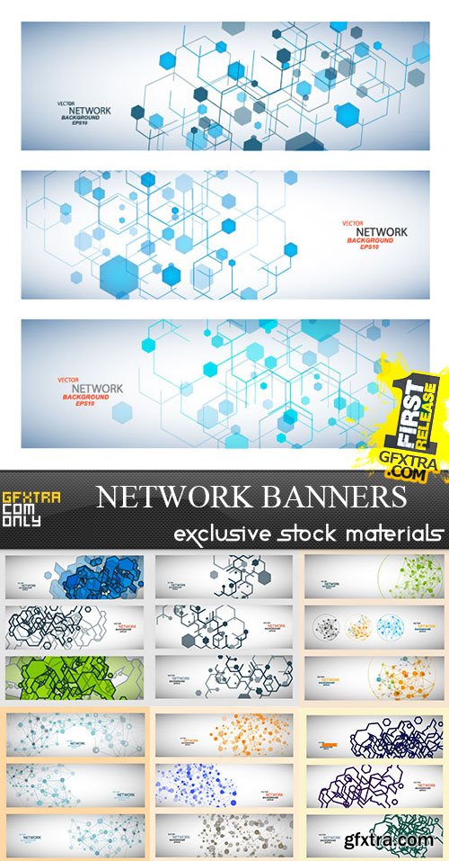 Network Banners, 25xEPS