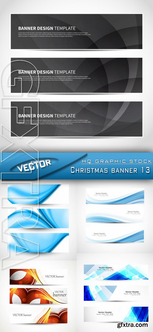 Stock Vector - Christmas banner 13