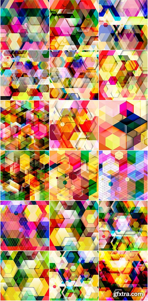 Abstract Vector Backgrounds, 25xEPS