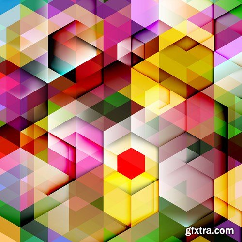 Abstract Vector Backgrounds, 25xEPS