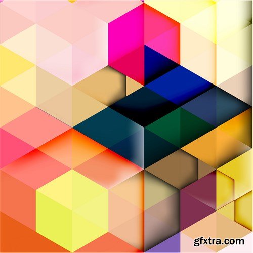 Abstract Vector Backgrounds, 25xEPS