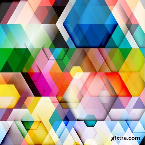 Abstract Vector Backgrounds, 25xEPS