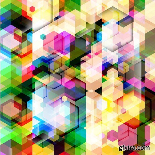 Abstract Vector Backgrounds, 25xEPS