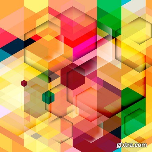 Abstract Vector Backgrounds, 25xEPS