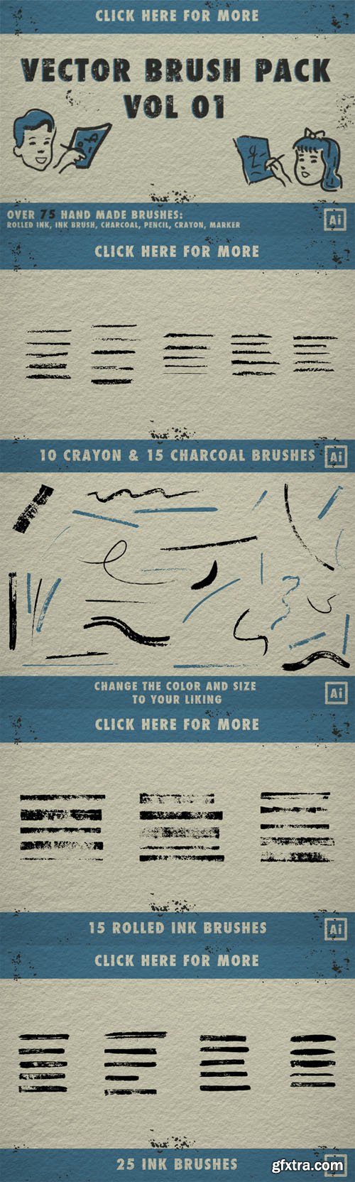 CreativeMarket - Vector Brush Pack Vol 01 104379