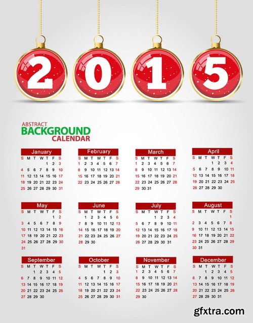 Stock Vectors - Calendar 2015 3, 25xEPS