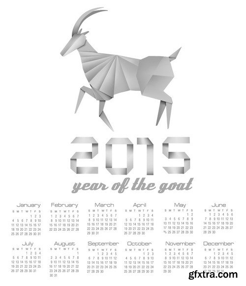 Stock Vectors - Calendar 2015 3, 25xEPS