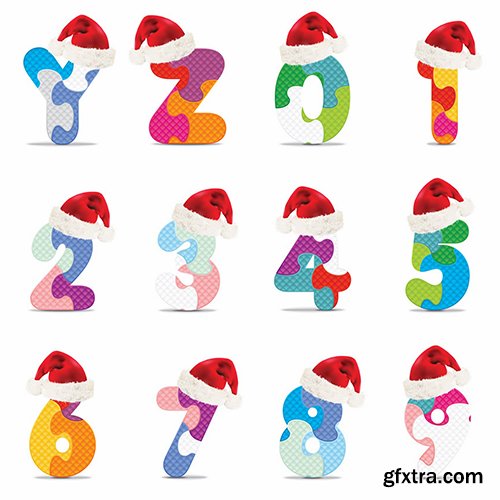 Christmas Alphabet Vector Pack