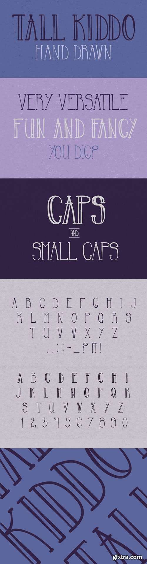 Tall Kiddo Font - 1 Font $49