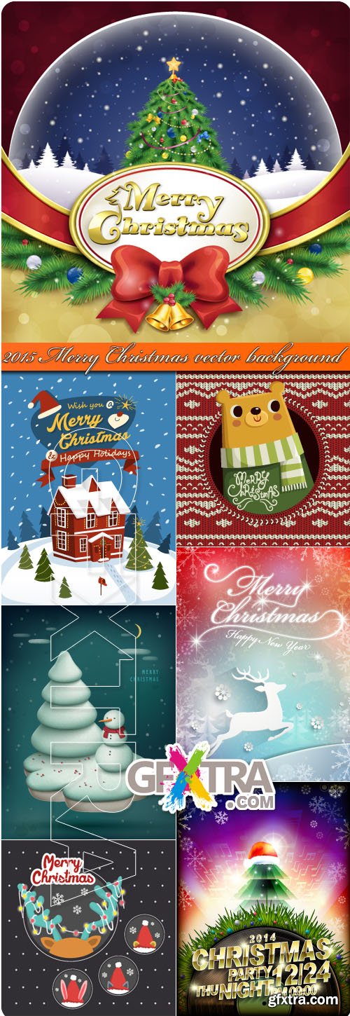 2015 Merry Christmas vector background