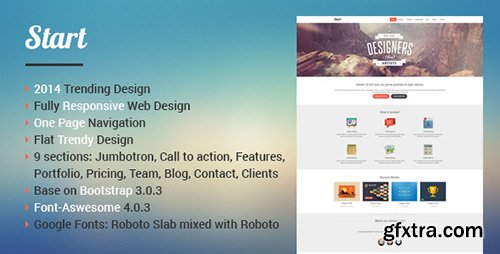 ThemeForest - Start v1.2.3 - Responsive One Page Template - FULL